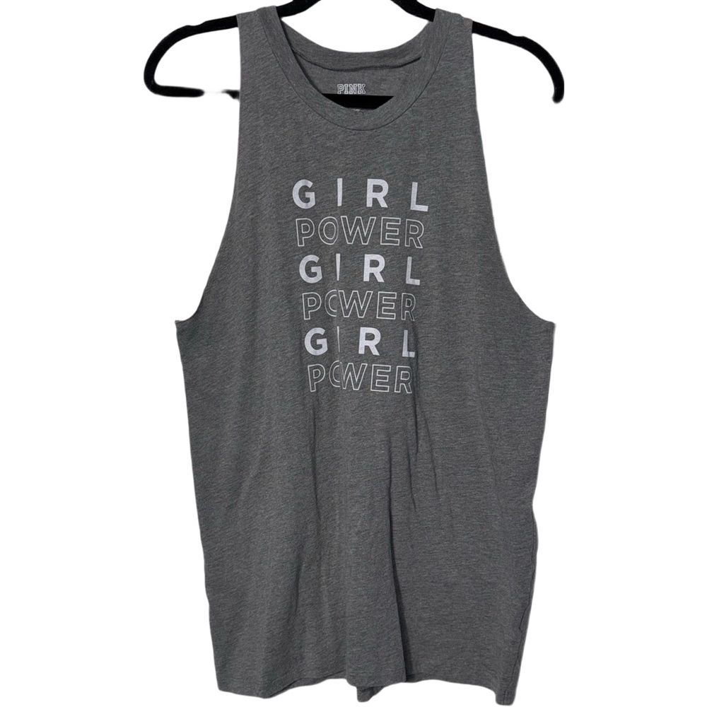 PINK Victoria's Secret Active ‘Girl Power’ Muscle Tee Sz Large